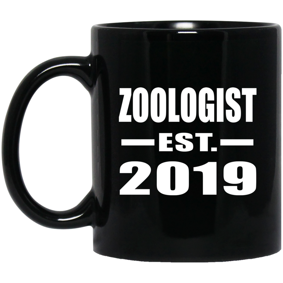Zoologist Established EST. 2019 - 11oz Coffee Mug Black