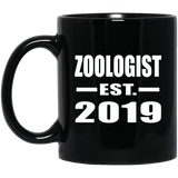 Zoologist Established EST. 2019 - 11oz Coffee Mug Black