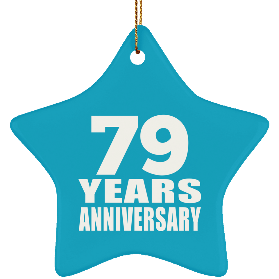 79th Anniversary 79 Years - Star Ornament