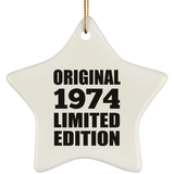 50th Birthday Original 1974 Limited Edition - Star Ornament