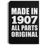 117th Birthday Made in 1907 All Parts Original - Canvas Portrait