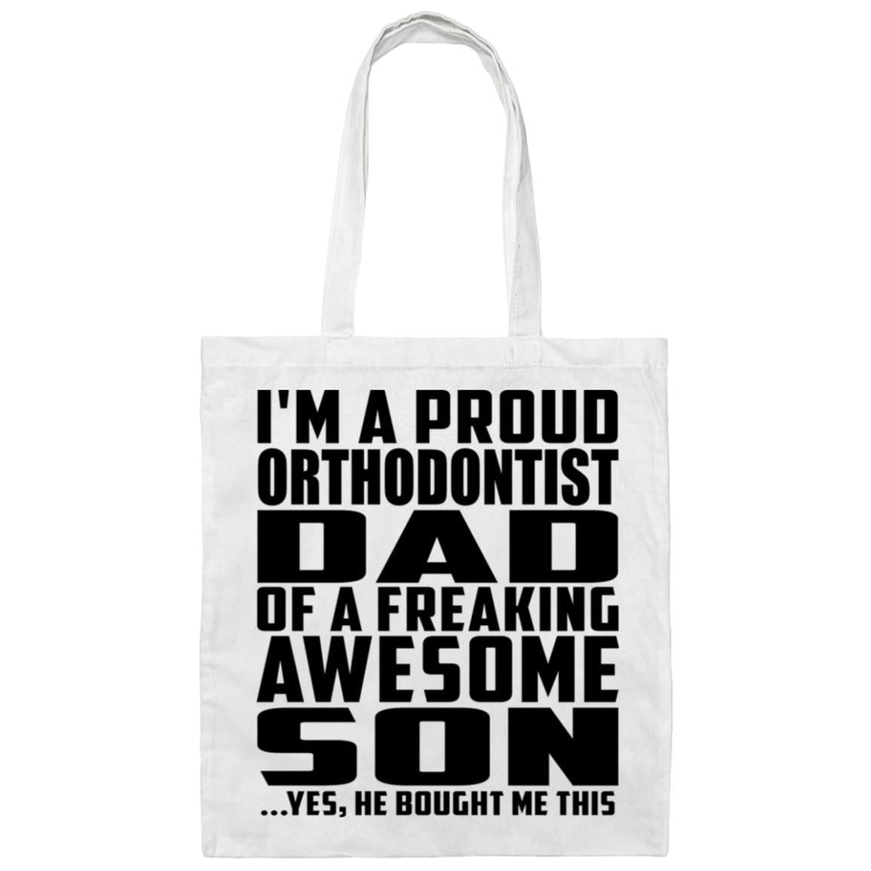 Proud Orthodontist Dad Of Awesome Son - Tote Bag White