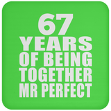 67th Anniversary 67 Years Of Being Mr Perfect - Drink Coaster