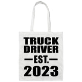 Truck Driver Established EST. 2023 - Tote Bag White
