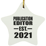 Publication Editor Established EST. 2021 - Star Ornament