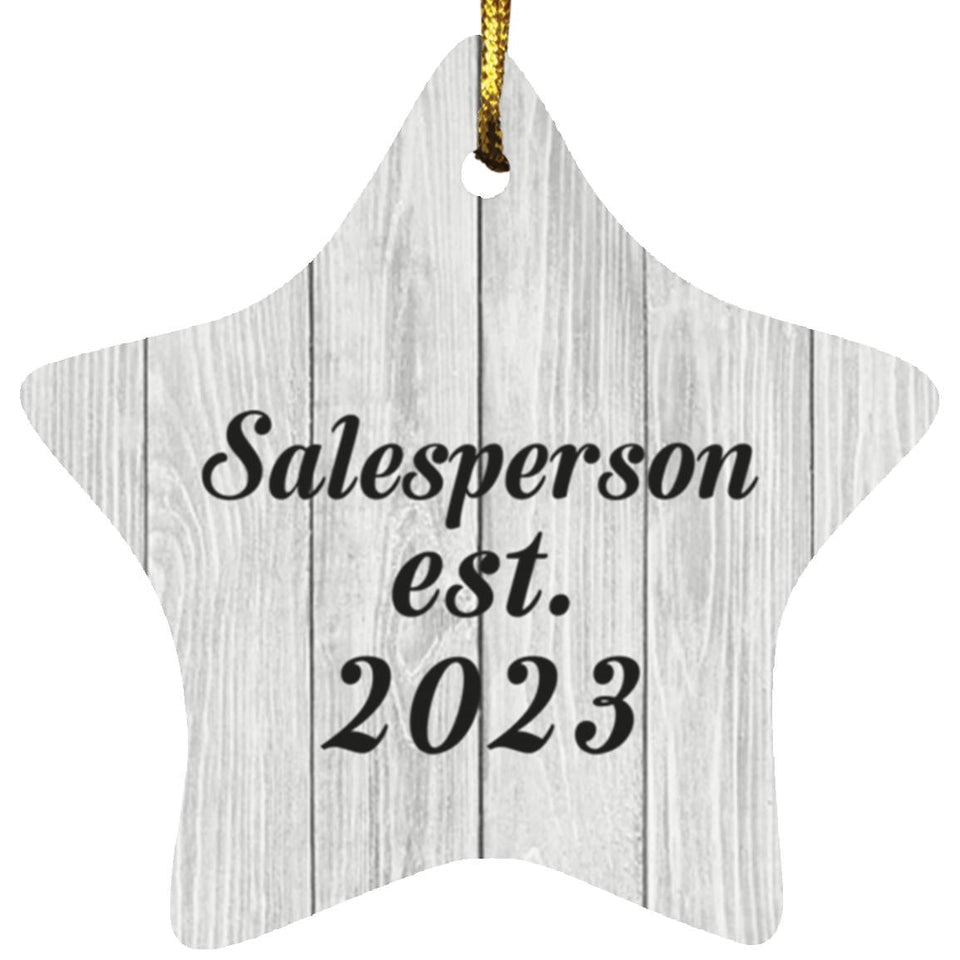 Salesperson Established Est. 2023 - Star Ornament F