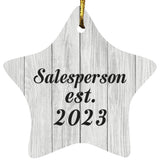 Salesperson Established Est. 2023 - Star Ornament F