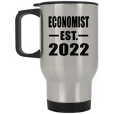 Economist Established EST. 2022 - Silver Travel Mug