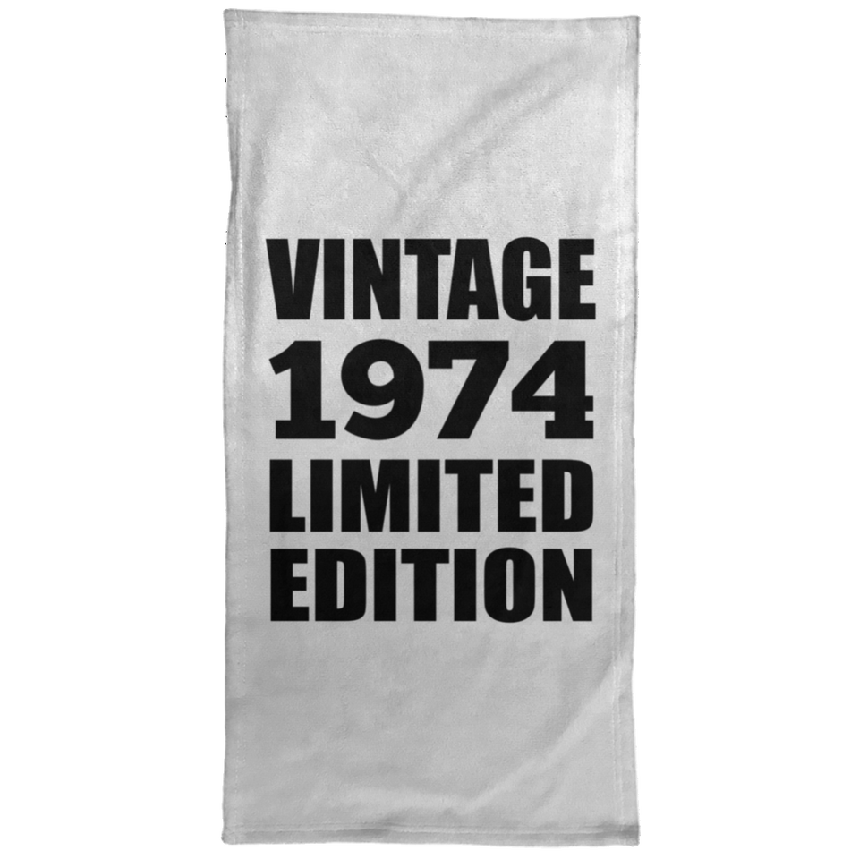50th Birthday Vintage 1974 Limited Edition - Hand Towel