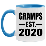 Gramps Established EST. 2020 - 11oz Accent Mug Blue