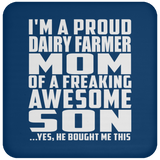 Proud Dairy Farmer Mom Of Awesome Son - Drink Coaster