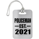 Policeman Established EST. 2021 - Luggage Bag Tag