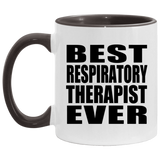 Best Respiratory Therapist Ever - 11oz Accent Mug Black