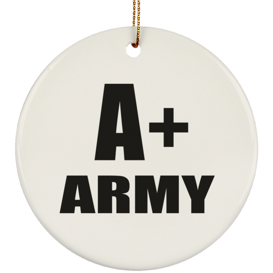 A+ Army - Circle Ornament