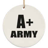 A+ Army - Circle Ornament