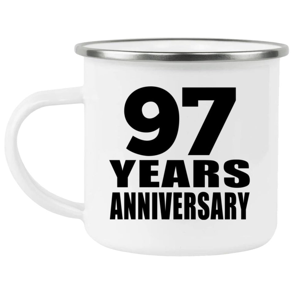 97th Anniversary 97 Years - 12oz Camping Mug