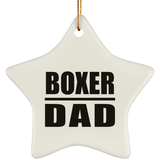 Boxer Dad - Star Ornament