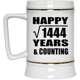 Happy 38th Anniversary Square Root of 1444 Years & Counting - Beer Stein