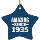 89th Birthday Amazing Since 1935 - Star Ornament