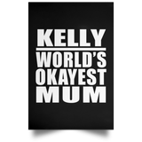 Kelly World's Okayest Mum - Poster Portrait