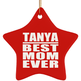 Tanya Best Mom Ever - Star Ornament