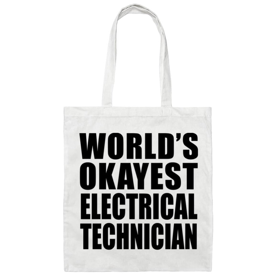 World's Okayest Electrical Technician - Tote Bag White
