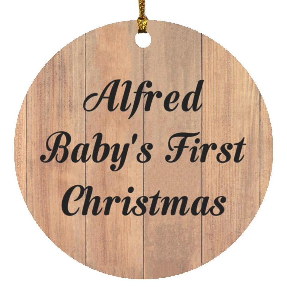 Alfred Baby's First Christmas - Circle Ornament C