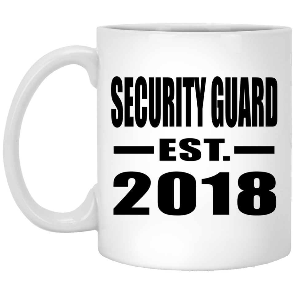 Security Guard Established EST. 2018 - 11 Oz Coffee Mug