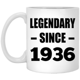 88th Birthday Legendary Since 1936 - 11oz Coffee Mug