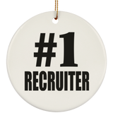 Number One #1 Recruiter - Circle Ornament