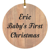 Eric Baby's First Christmas - Circle Ornament C