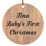 Tina Baby's First Christmas - Circle Ornament C