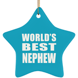 World's Best Nephew - Star Ornament