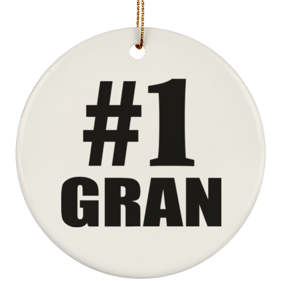 Number One #1 Gran - Circle Ornament