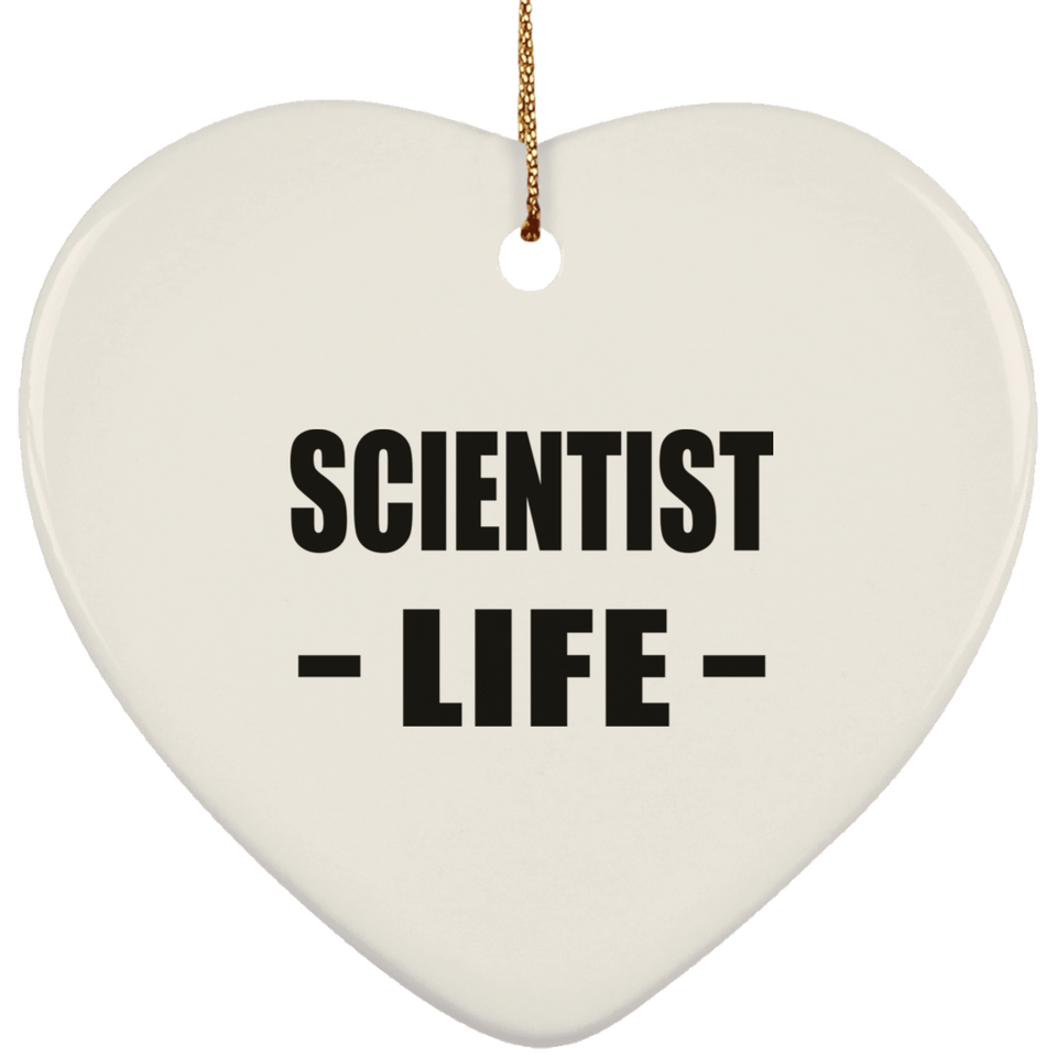 Scientist Life - Heart Ornament