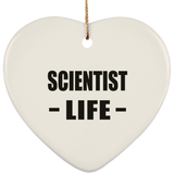 Scientist Life - Heart Ornament