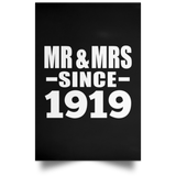 105th Anniversary Mr & Mrs Since 1919 - Poster Portrait