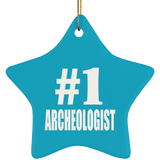 Number One #1 Archeologist - Star Ornament