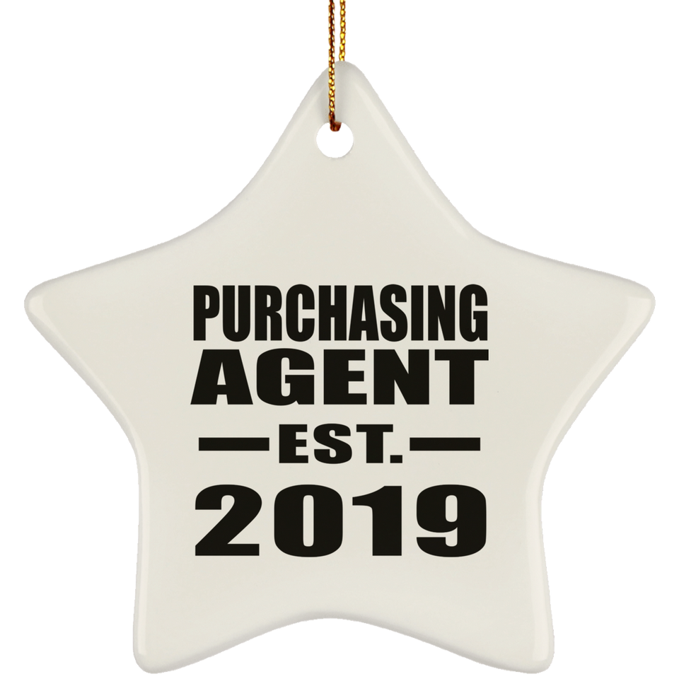 Purchasing Agent Established EST. 2019 - Star Ornament