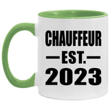 Chauffeur Established EST. 2023 - 11oz Accent Mug Green