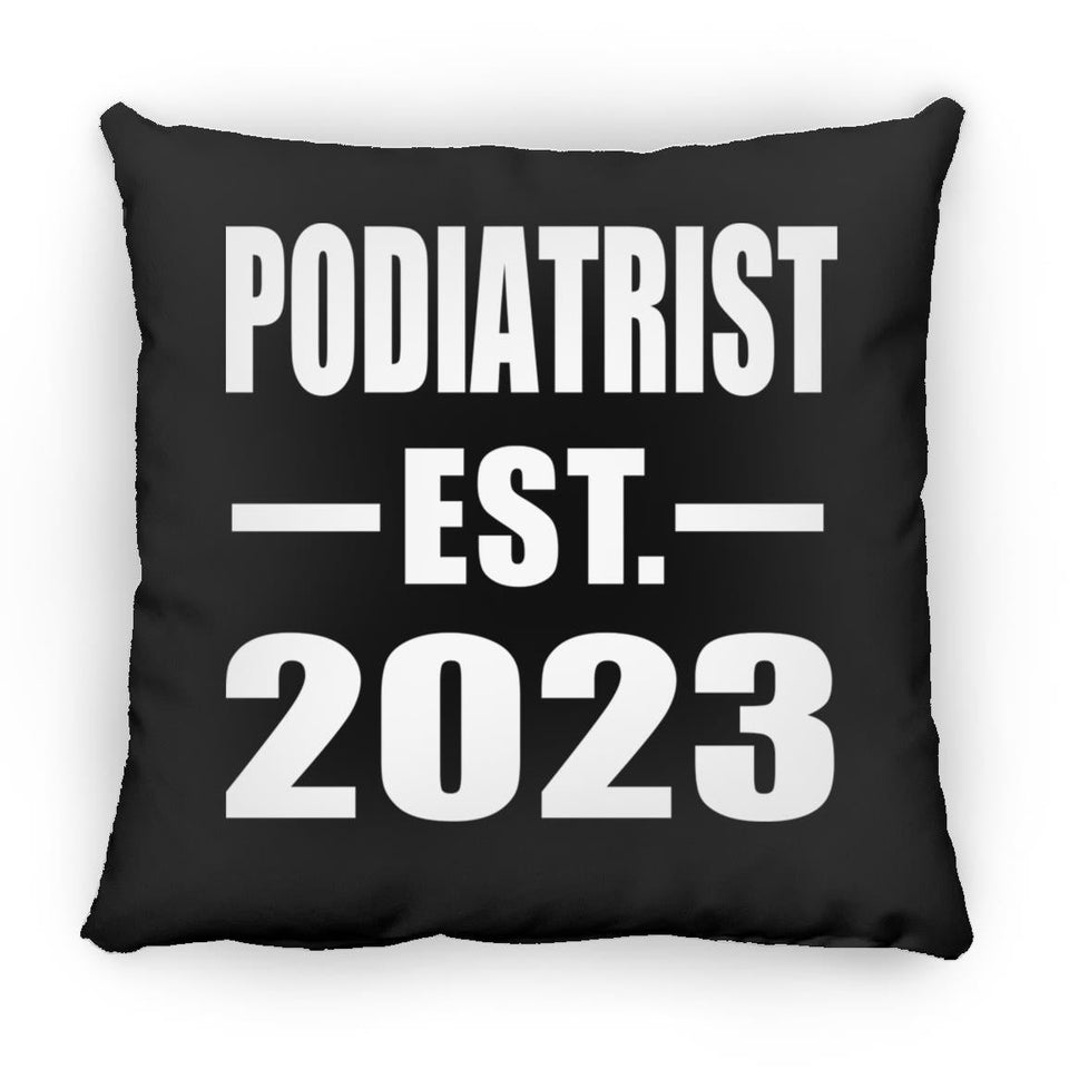 Podiatrist Established EST. 2023 - Throw Pillow Black