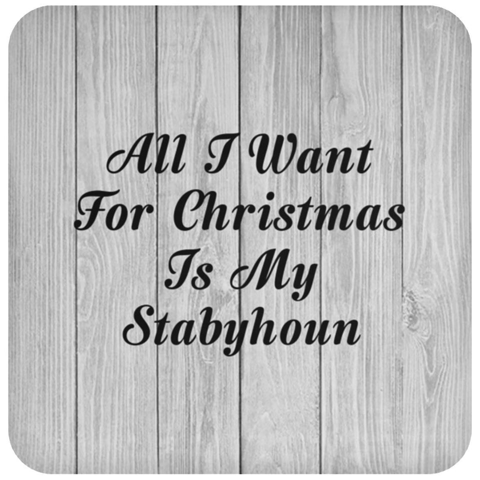 All I Want For Christmas Is My Stabyhoun - Drink Coaster F
