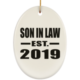 Son In Law Established EST. 2019 - Oval Ornament