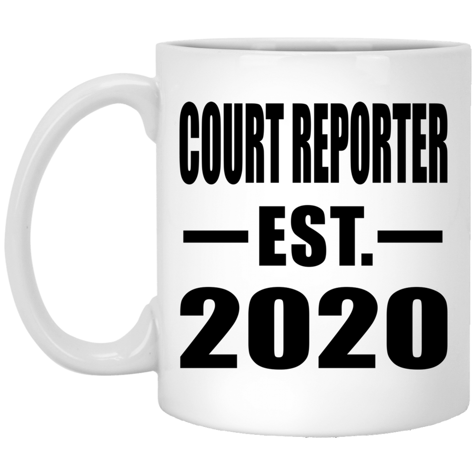 Court Reporter Established EST. 2020 - 11oz Coffee Mug