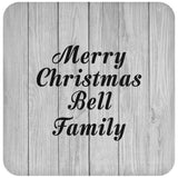 Merry Christmas Bell Family - Drink Coaster F
