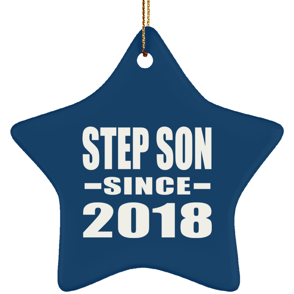 Step Son Since 2018 - Star Ornament