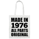 48th Birthday Made in 1976 All Parts Original - Tote Bag White