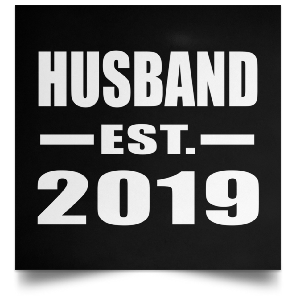 Husband Established EST. 2019 - Poster Square