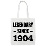 120th Birthday Legendary Since 1904 - Tote Bag White