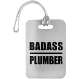 Badass Plumber - Luggage Bag Tag